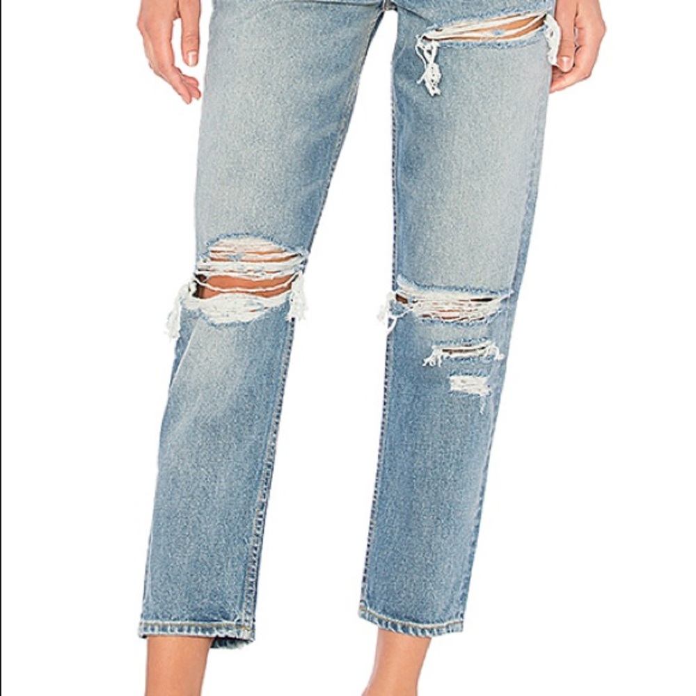 GRLFRND Distressed Mom Jeans (Helena)  Size 26